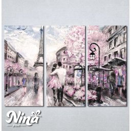 Slike na platnu Pariz zaljubljeni par Nina237_3