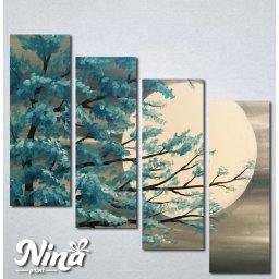 Slike na platnu Drvo i mesec Nina235_4