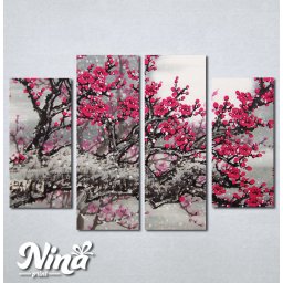 Slike na platnu Drvo roze cvet Nina234_4