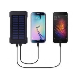 Prenosna Eksterna baterija, solar powerbank Gembird HRD-T12 12000mAh 2xUSB, LED lampica, kompas