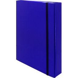 FASCIKLA BOX SA GUMOM A4 5D PLAVA 26936 OP*