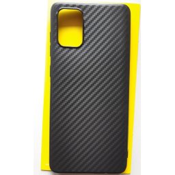 TPU CARBON 0,3mm maska za Samsung SM-A715F Galaxy A71 2020 (6.7") crna
