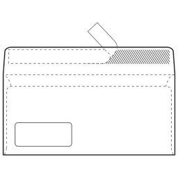 Koverte prozor levi (ameriken) strip 80g pk1000