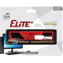 TeamGroup * DDR4 TEAM ELITE PLUS RED UD-D4 16GB 3200MHz 1,2V 22-22-22-52 TPRD416G3200HC2201