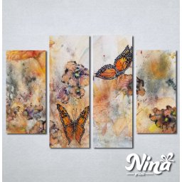 Slike na platnu Cvet i leptiri Nina244_4