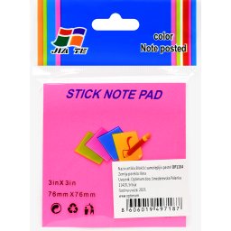 BLOKČIĆ SAMOLEPIV 76X76 NEON PINK 1/12 OP1204 WY *AK