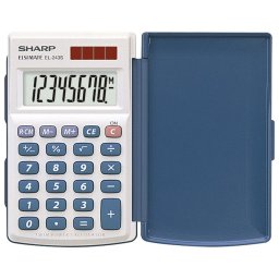 Kalkulator džepni 8 mesta sa preklopom Sharp EL-243S beli blister