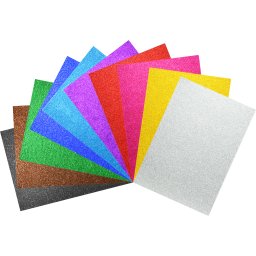 EVA PENA GLITTER A4/10 MIX OP1241 2MM ABC RICOVAN SAMOLEPIV WY