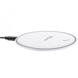 PROMATE AuraPad-3 Ultra-Fast wireless punjač sa Led svetlom beli