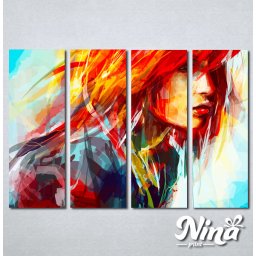 Slike na platnu Devojka boje art Nina253_4