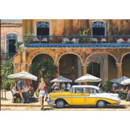 Kafe Kuba, uramljena slika 60x90cm