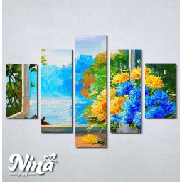 Slike na platnu Cveće na prozoru Nina256_5