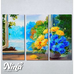 Slike na platnu Cveće na prozoru Nina256_3