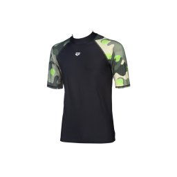 M RASH VEST BLACK WOOD MAJICA