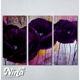 Slike na platnu Apstrakni ljubičasti cvet Nina257_3