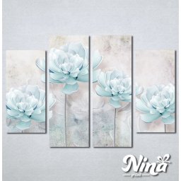 Slike na platnu Nežno plavi cvet Nina258_4