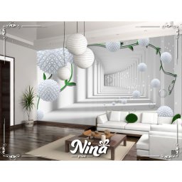 Foto tapet 3d cvetne kugleTapet211