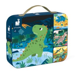 Kartonske Puzle 4 u 1 - Dinosaurusi