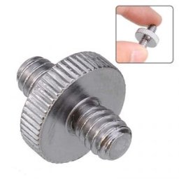 1/4" double male screw adapter