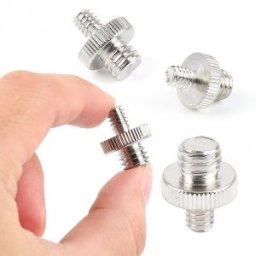 1/4" to 3/8" double male adapter
