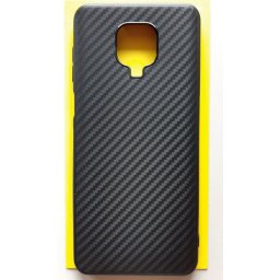 TPU maska CARBON 0.3mm ultra tanka za Xiaomi Redmi Note 9 Pro 2020, Redmi Note 9S (6.67") crna