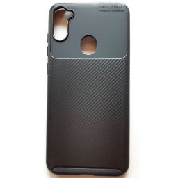 TPU 0.3mm CARBON maska za Samsung SM-A115F, Galaxy A11 2020 (6.4") SMOKE