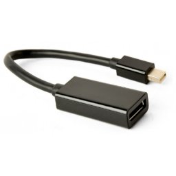 Adapter kabl Mini DisplayPort (muški) na DisplayPort (ženski) 4K video, Gembird A-mDPM-DPF4K-01, black