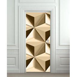 Nalepnica za vrata 3d oblici 6206