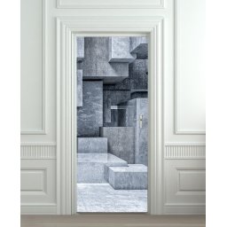 Nalepnica za vrata 3d kocke 6205