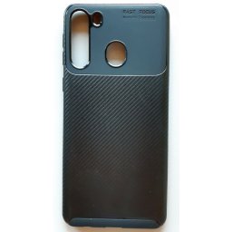 TPU maska CARBON za Samsung SM-A215F, Galaxy A21 2020 (6.5") crna