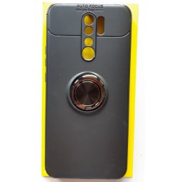 TPU maska MAGNET RING za Xiaomi Redmi 9 2020 (6.53") crna