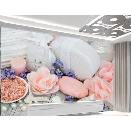 Foto tapet Wellness spa Roze ruže Tapet248