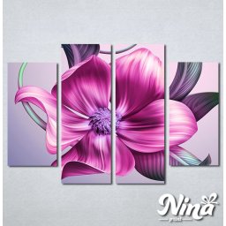Slike na platnu Veliki roze cvet Nina270_4