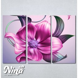 Slike na platnu Veliki roze cvet Nina270_3