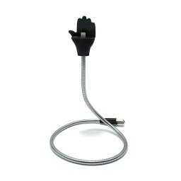 USB data kabal FLEXIBLE STAND za Iphone lightning srebrni