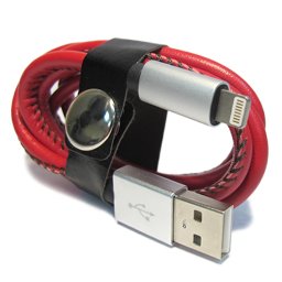 USB data kabal LEATHER safe za Iphone lightning 008