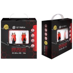 STARK kabl HDMI M-M pozlaćen 4K(Ultra HD),sa zaštitom 10m