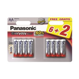 PANASONIC baterije LR6EPS/8BW -AA 8kom Alkaline Everyday Power
