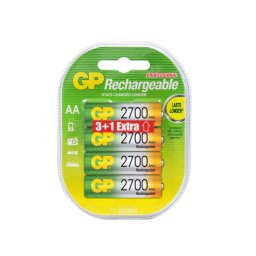 GP punjive baterije AA 2700 mAh 3+1