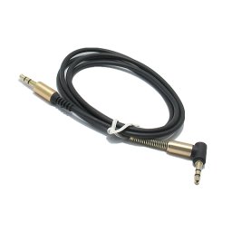 Audio AUX kabal SPRING THIN 1m crni