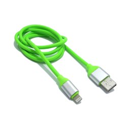 USB data kabal Q Elastic za Iphone lightning zeleni