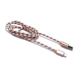 USB data kabal BRAID microUSB rozi