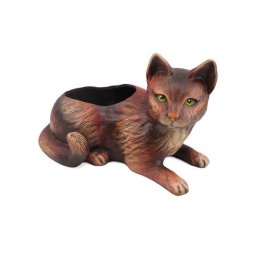 Baštenska dekorativna saksija i figura 35 x 20 cm MAČKA
