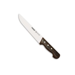 Mesarski nož ravno sečivo i drvena drška 21cm Pirge