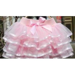 Roze tutu suknja sa saten trakom