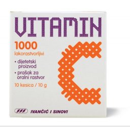 VITAMIN C prašak 1000mg 10 kesica