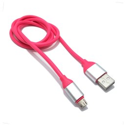 USB data kabal Q Elastic micro pink