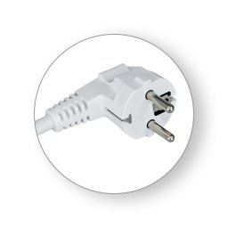Kabl za napajanje sa šuko priključkom 3x2.5mm2 2.0m beli