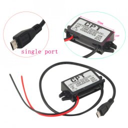 DC-DC konvertor 12VDC na 5VDC 3A sa mikro USB priključkom