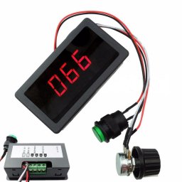 Regulator brzine DC motora 5A sa LED displejom ugradni